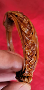 JEAR10 "Francis Cary" Rare Orange/White elephant hair bracelet