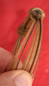 JEW7 White elephant hair bracelet max 3,5" diameter