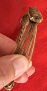 JEW13 Blond elephant hair bracelet max diameter 3"