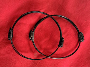 JE250S Save $50 Set of 2 Traditional 2 Knot Sliding 2 Elephant Hair Bracelets