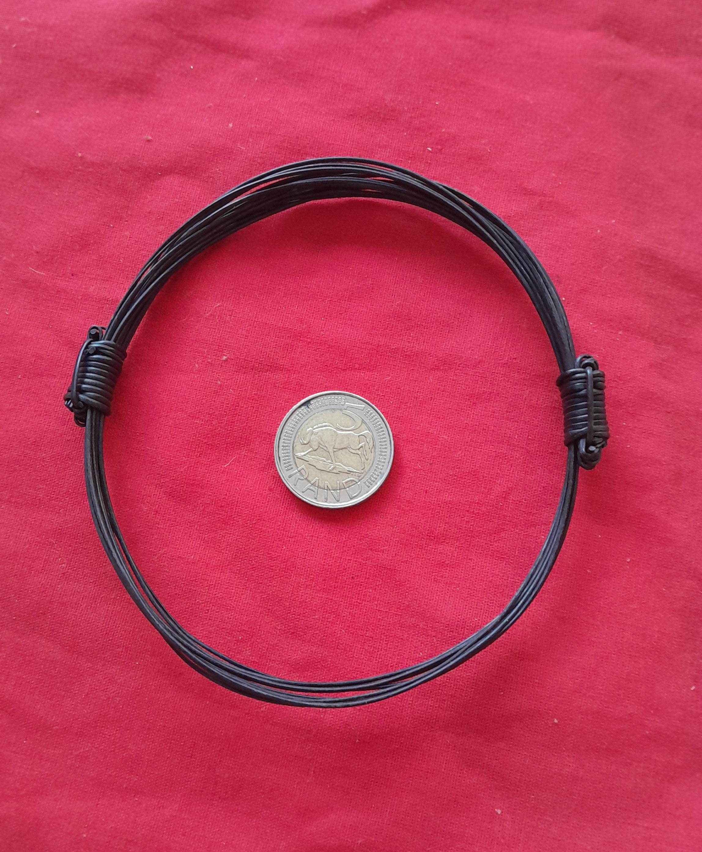 AB1 Genuine elephant hair ankle bracelet