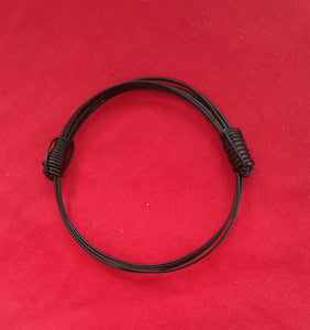JE255 Traditional double sliding knot 4 elephant hair bracelet