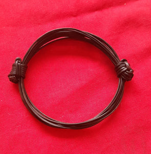 JET7 Thickest elephant hair bracelet max. Diam 3.5"
