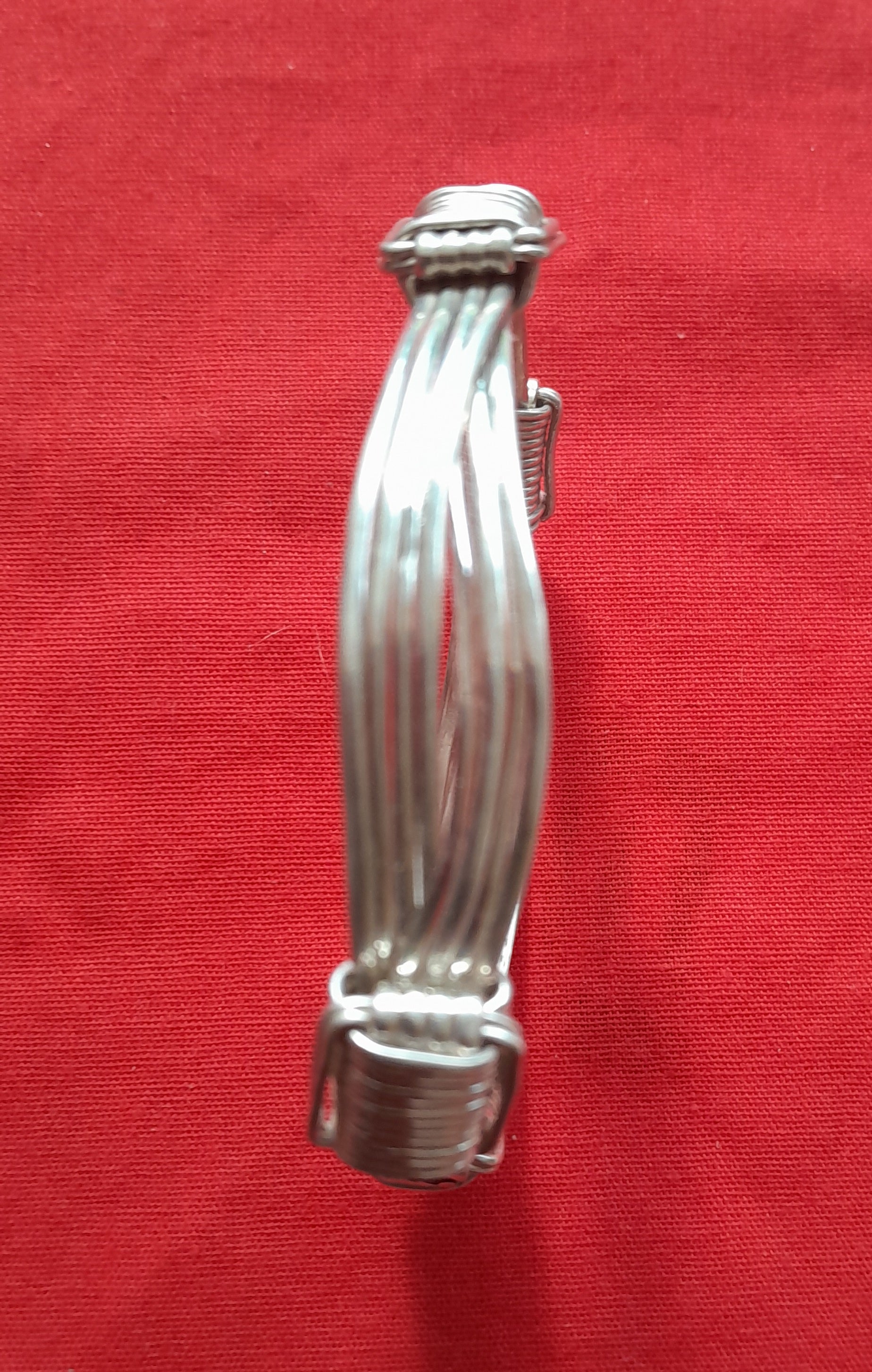 TBA1 925 sterling silver bracelet in classic elephant hair bracelet style