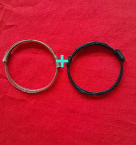 GIR20 Save $130 Set 2 giraffe hair bracelets. Light brown and black