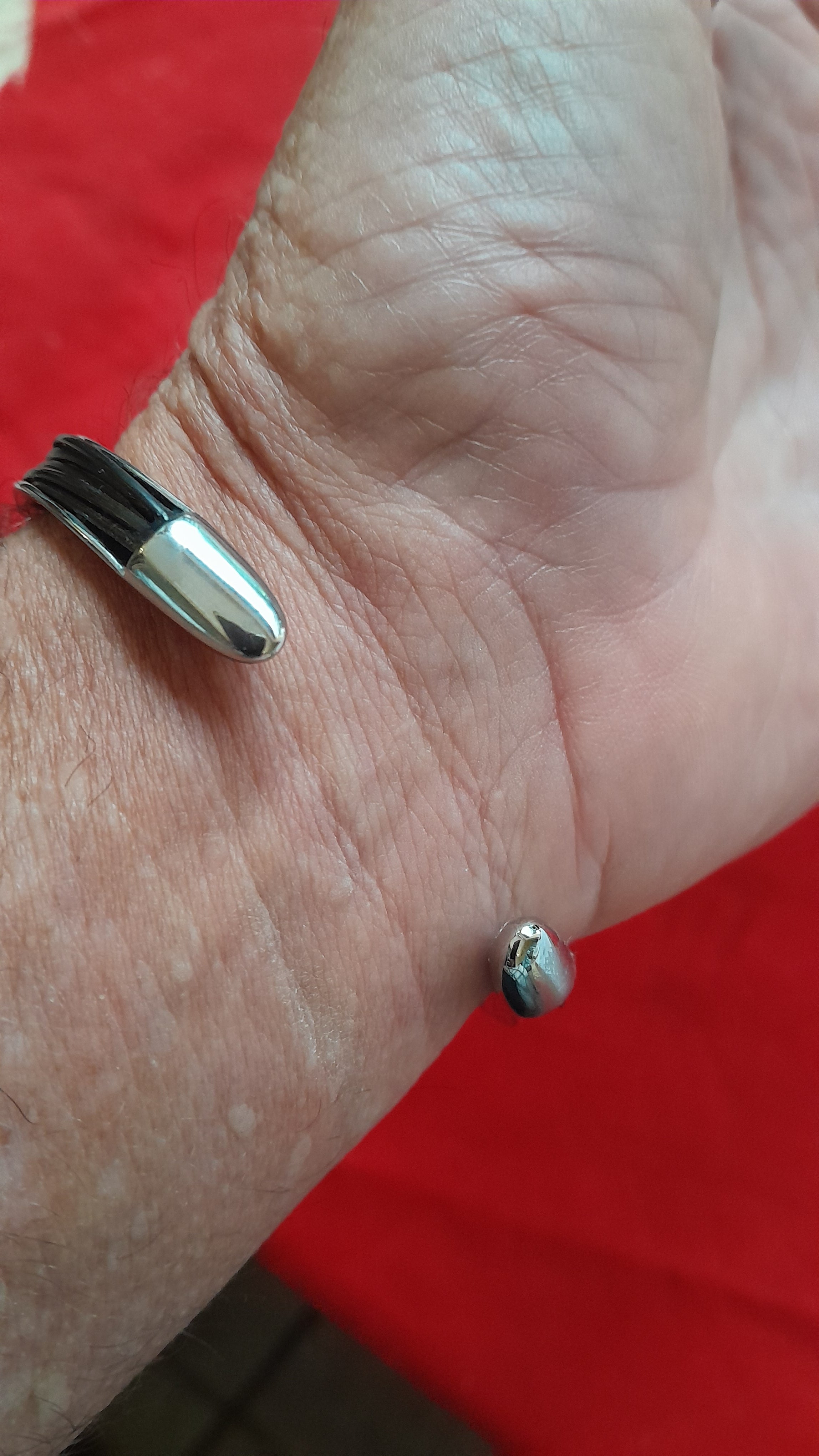 LEE9 Elephant hair bracelet and sterling silver