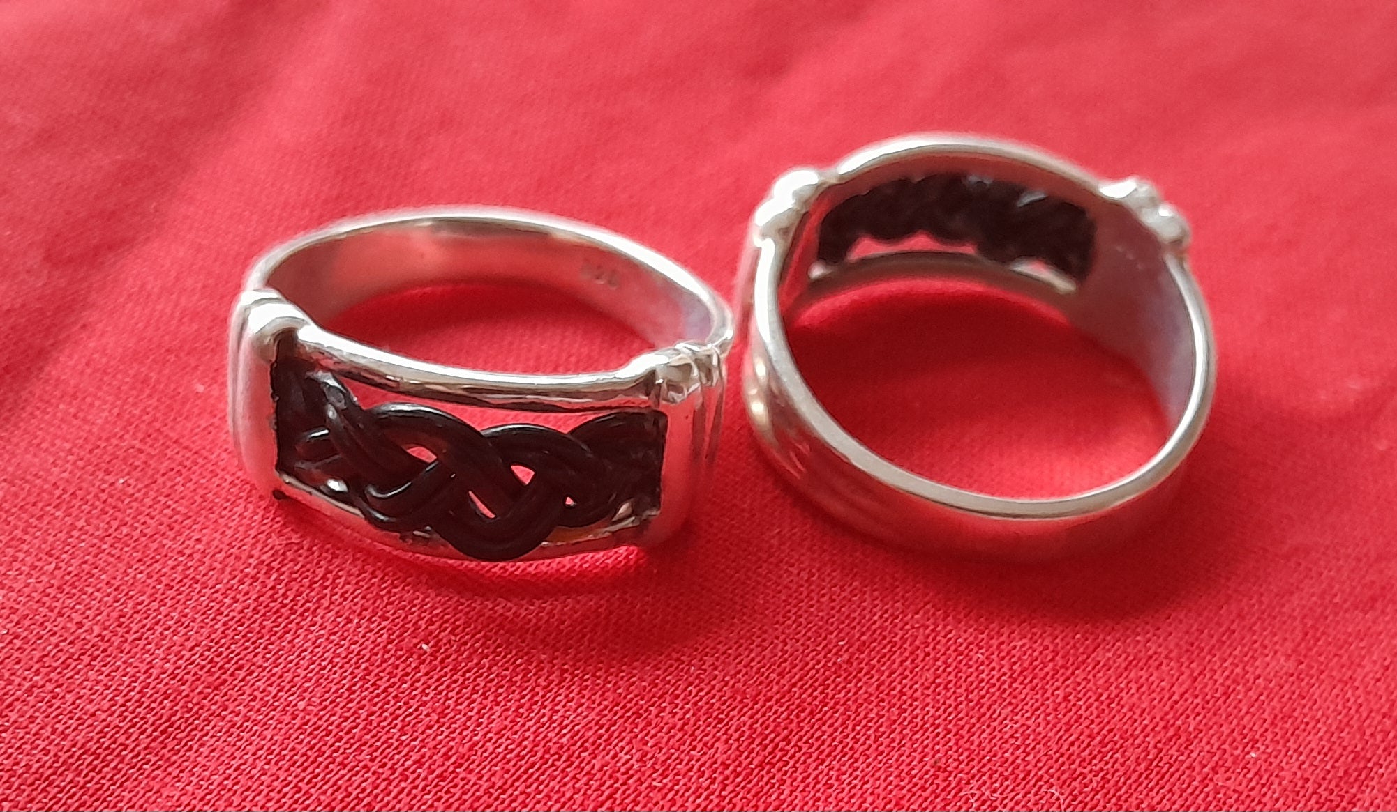 EH4 Elephant Hair Ring & sterling silver