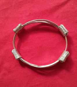 TBA1 925 sterling silver bracelet in classic elephant hair bracelet style