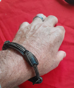 MC2 Multi color Elephant hair bracelet max. Diam 3.5"