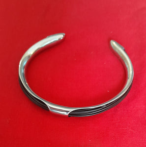 LEE9 Elephant hair bracelet and sterling silver