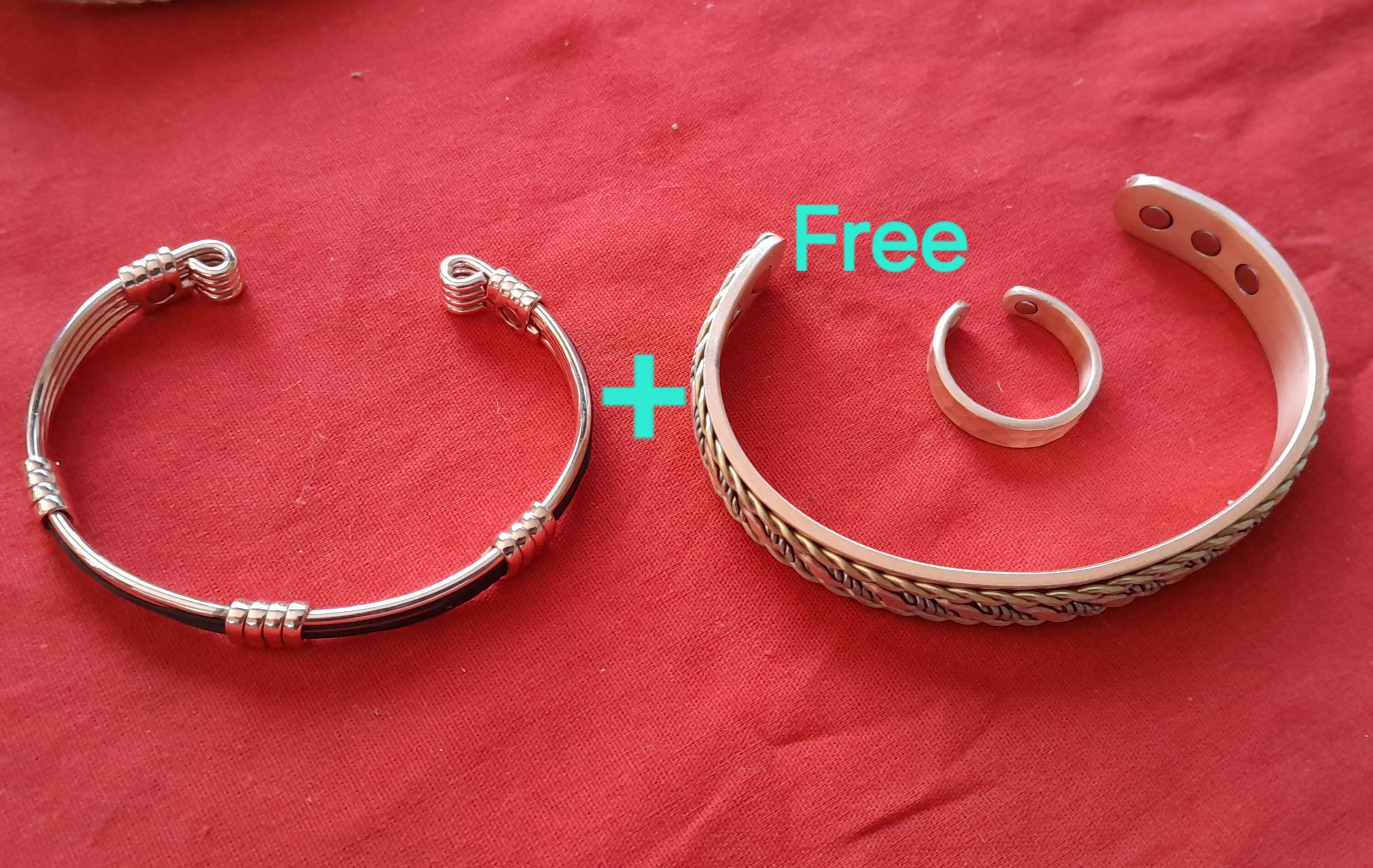 CS3 5 Elephant hair bracelet and Free copper bracelet