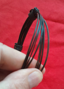 JET7 Thickest elephant hair bracelet max. Diam 3.5"