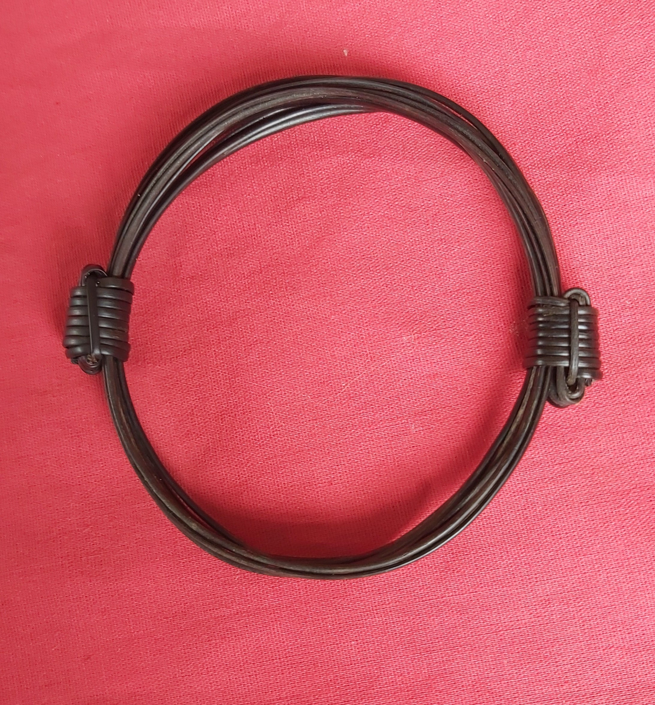 JET5 Thickest xl elephant hair bracelet 4" diameter