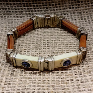 FC10 Hand crafted warthog tusk, elephant hair and Tanzanite bracelet