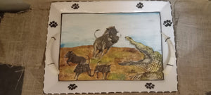 Warthog & Crocodile Plate