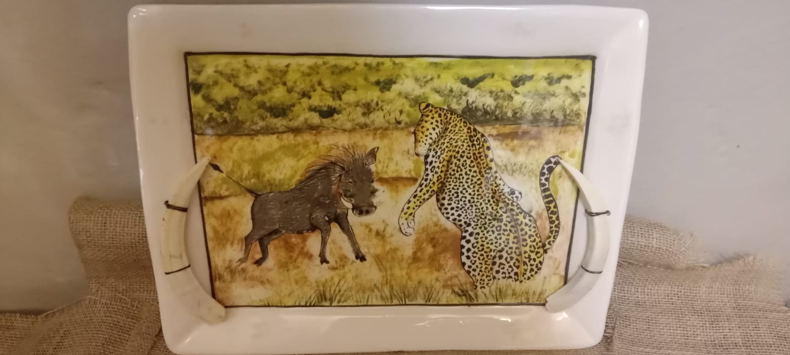 Leopard & Warthog Plate