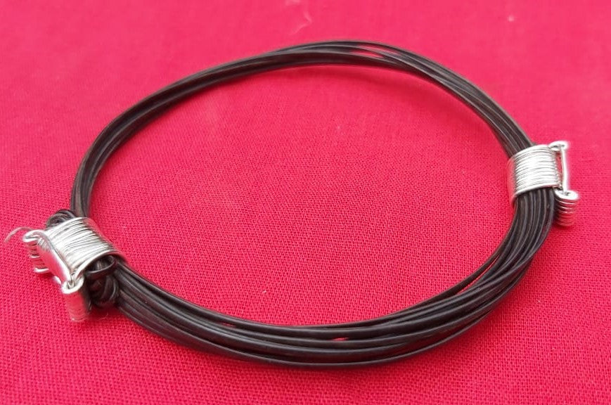 Elephant Hair Bracelet with Sterling Silver Thick Braid – Nature Art  Gallery Thailand Jewelry